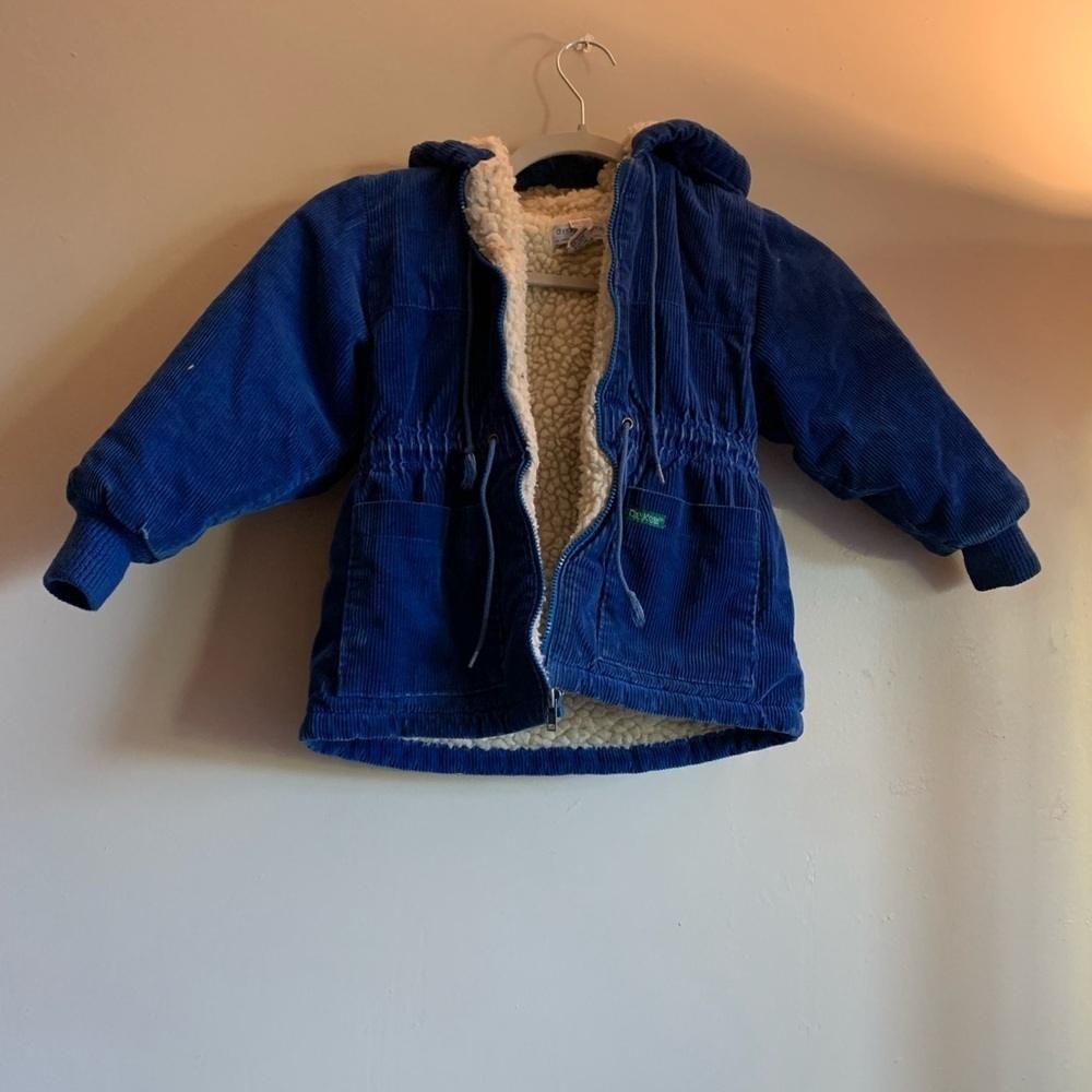 Vintage Oshkosh Kids Jacket with Hood Outerwear Coat Size 5 Zipper Winter
